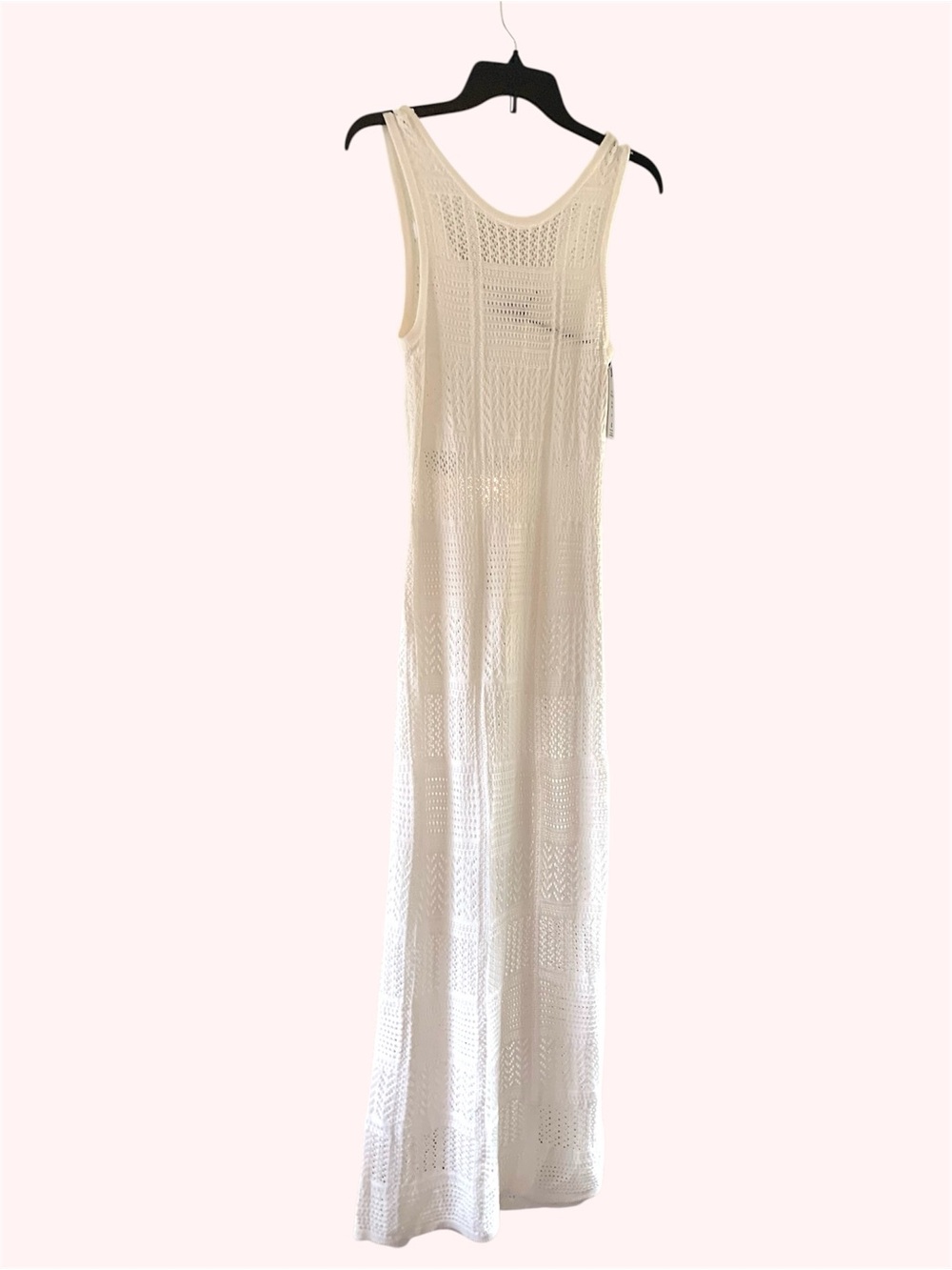 NWT Crochet Maxi Dress in Ivory